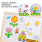 Skrtuan Wooden Educational Toys Magnetic Puzzles for Kids Wooden Art Easel Double Side Educational Learning Games for Boys Girls