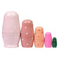 HYCLES Nesting Dolls Set - 5 Piece Wooden Matryoshka Toys, Pink Angel Color, Handmade for Kids, Perfect for Birthdays and Holidays
