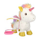 Unicorn Gift Toys for Girls Age 4-6,Interactive Light-Up Walking Unicorn Plush Toy, Remote Control Leash, Electronic Plush Toy w