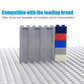 Clear Tranparent Flat Plates Bricks, 24 Pieces and Parts 1x6x5 Classic, Window Bulk Building Blocks Accessories (Transparent) (C