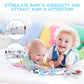 Vicloon Cloth Books, 3D Touch Feel High Contrast Cloth Book, Baby Books Toys For Baby 0-12 Months, Soft Baby Books Touch And Feel Crinkle For Infants Toddler Gifts Toy(Rabbit)