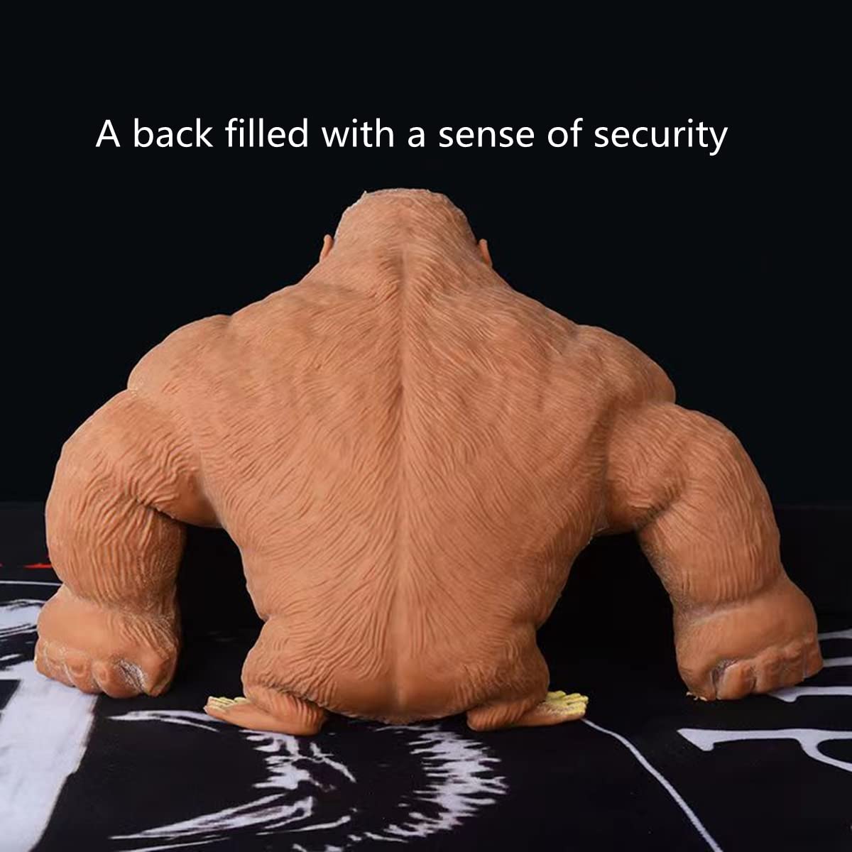 Yjhwlf Stretchy Glue-Sand Filled Rubber Gorilla, Latex Gorilla Soft Decompression Doll Toy,Squishy Monkey Toy, Animal High-Elast