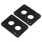 PATIKIL 1/4 Skateboard Riser Pads, 2 Pack PU 3x2 Skateboard Riser Pads Angled Wedge Shock Pads for Skateboard Truck, Black