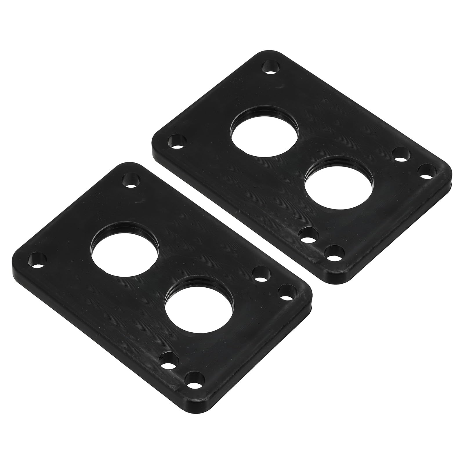 PATIKIL 1/4 Skateboard Riser Pads, 2 Pack PU 3x2 Skateboard Riser Pads Angled Wedge Shock Pads for Skateboard Truck, Black