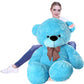 NP Toys Soft Toys HugGable Stuffed Teddy Bear in 4 Feet Pink (120 cm) (Sky Blue, 3 Feet)