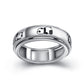 Hoohwe Spinner Rings For Anxiety,S925 Sterling Silver Fidget Anxiety Worry Relieving Boredom Adhd Autism Band Rings (2-Panda Rin