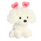 Aurora Heartwarming Love On The Mind Love You Poodle Stuffed Animal - Valentine'S Joy - Loveable Companions - White 6 Inches