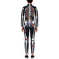 Remimi Kids Halloween Skeleton Bodysuit For Girl Zip Up Back Funny Cosplay Scary Skeleton Costume Butterfly 11-12 Years