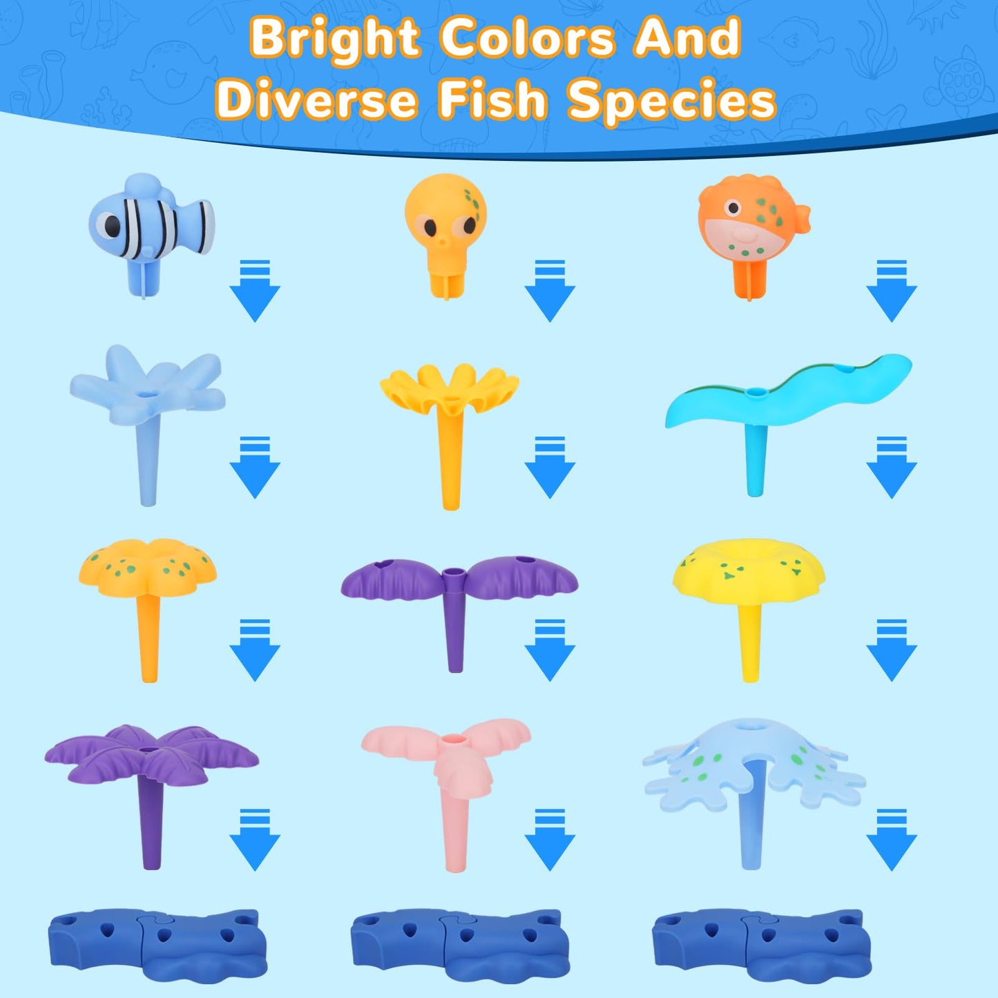 Sltbeh Coral Garden Flower Building Toys For For Toddlers 3-5 Year Old,Upgrade Diy Building Blocks Toys For Ages 3-4 Girls,Educa