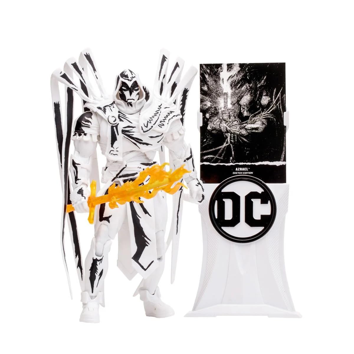 DC Multiverse Azrael Curse of The White Knight Sketch Gold Label 7-Inch Action Figure - Entertainment Earth limited availability