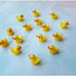 Pack Of 36 Tiny Ducks Little Plastic Duck Mini Resin Ducks For Garden Decorations, Dollhouse Miniatures, Crafts Ornaments(Yellow)