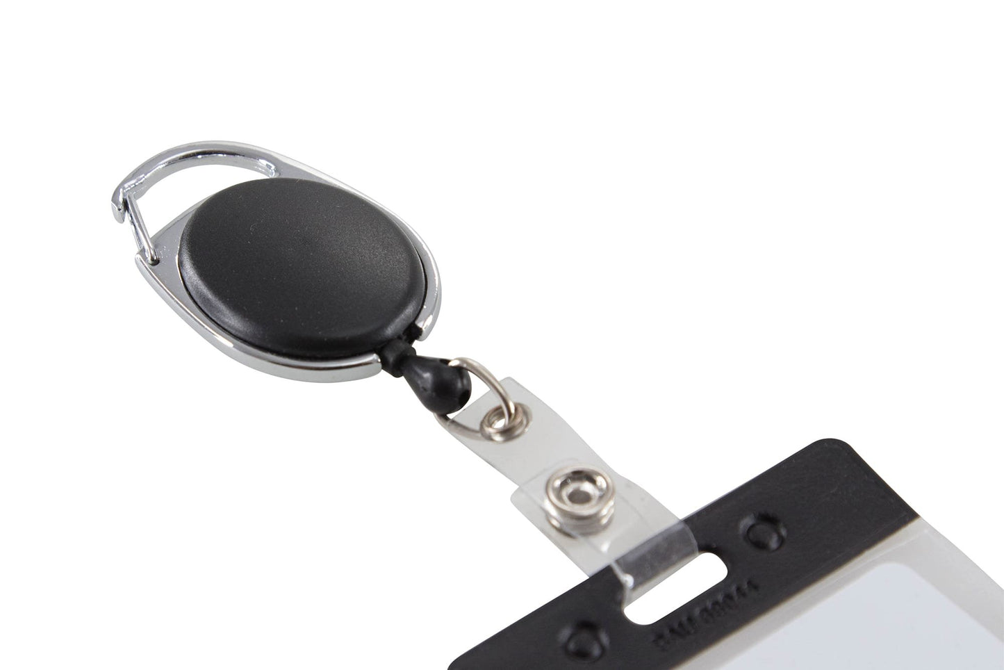 Sicurix Quick Clip Id Card Reel, Black