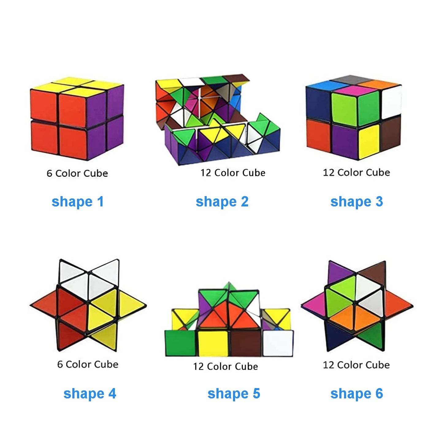 Toys For Boys Age 8-12 Gifts,Star Cube Magic Cube Set For 9 10 11 12 Year Old Boy Girls,Classic Infinity Cube Fidget Toy,Brain D