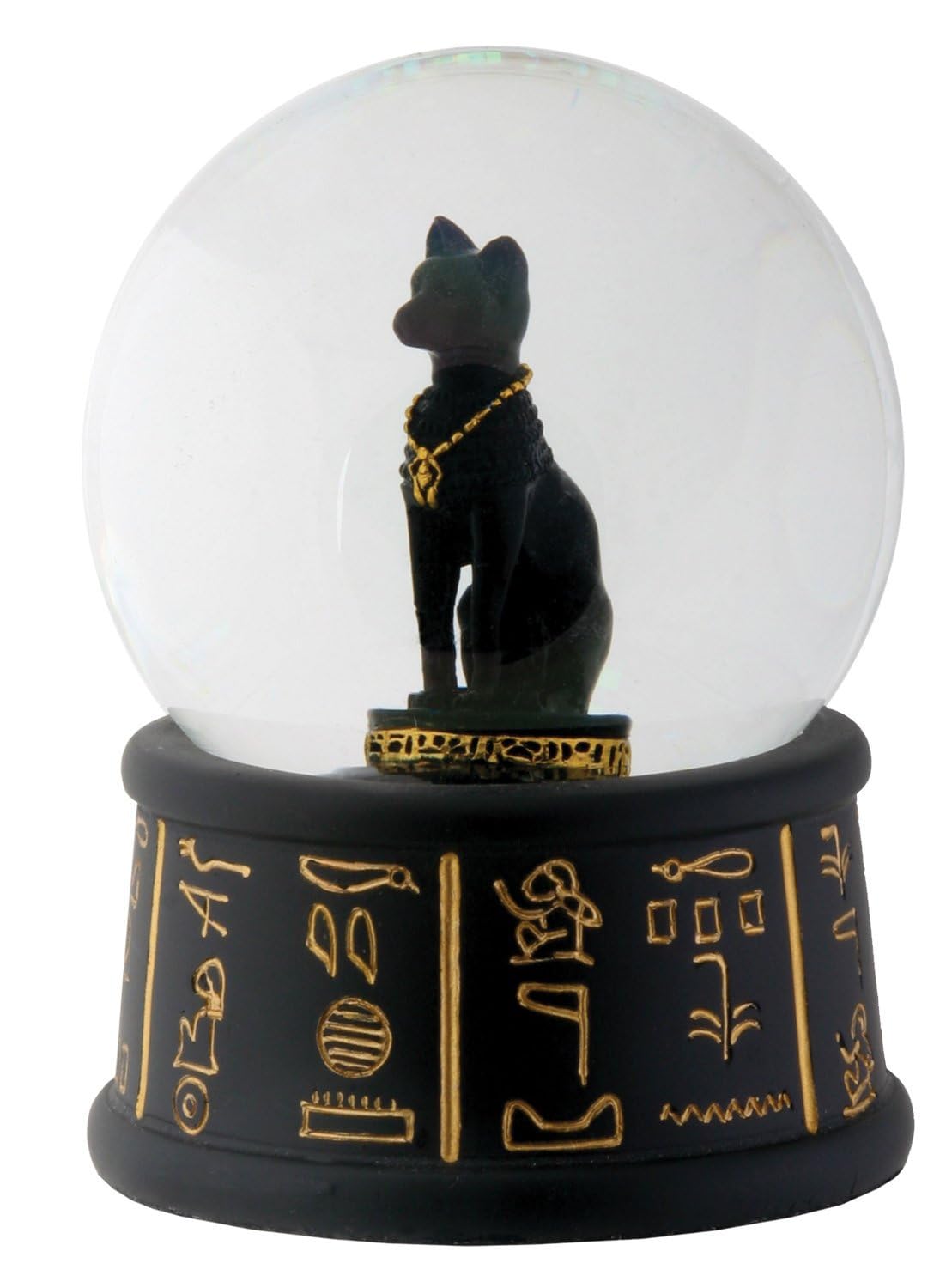 Ytc 3.5 Inch Cold Cast Resin Egyptian Bastet Water Snow Globe Figurine