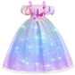 Minetom Princess Dress For Girls Costume Princess Dress Up Clothes For Little Girls Birthday Cosplay Party Outfit 7-8 Years