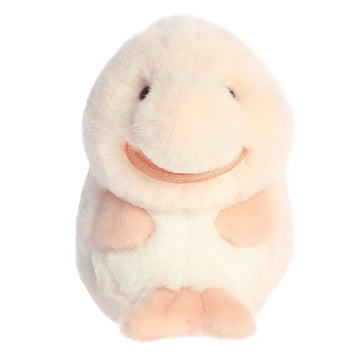 Aurora® Round Rolly Pet™ Bailey Blobfish™ Stuffed Animal - Adorable Companions - On-The-Go Fun - Pink 5 Inches