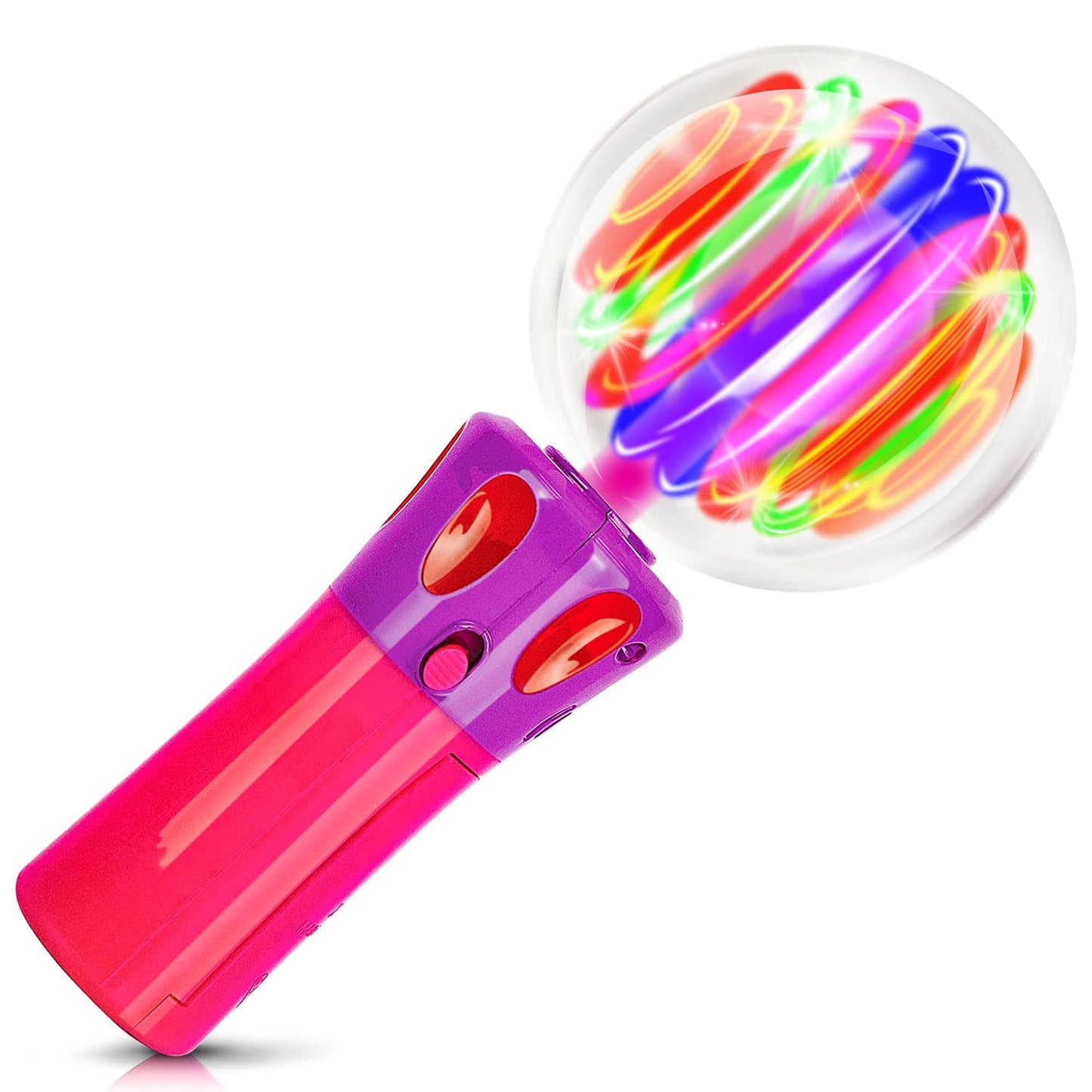 ArtCreativity Light Up Wand for Kids - LED Light Up Toy Wand for Boys and Girls - Unique Spinning Light Up Toy - Batteries Inclu