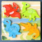 4 Dinosaurs Wooden Puzzle Games For Children & Kids For 3+Year Old Girls Boys Dinosaur Puzzle