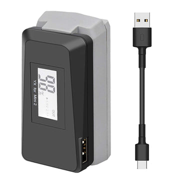 Hanatora USB Battery Charger with Quick Charge 3.0 for DJI Mini 4K/2/Mini SE/2 SE Drone,Indicator Display Raqid Charging Hub Acc