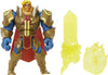 Masters of the Universe and He-Man He-Man Action Figure in Grayskull protective covering with Power Attack Move & 2 Accessories Inspired by MOTU Netflix Animated Series  5.5-in Collectible Toy for Kids Ages 4Y+