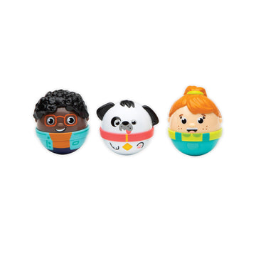 Playmonster Playskool Weebles My Best Friends - Weeble Wobble Preschool Toy For Toddlers, 2 Weebles Characters + 1 Weebles Pet Dog For Kids Ages 12 Months And Up