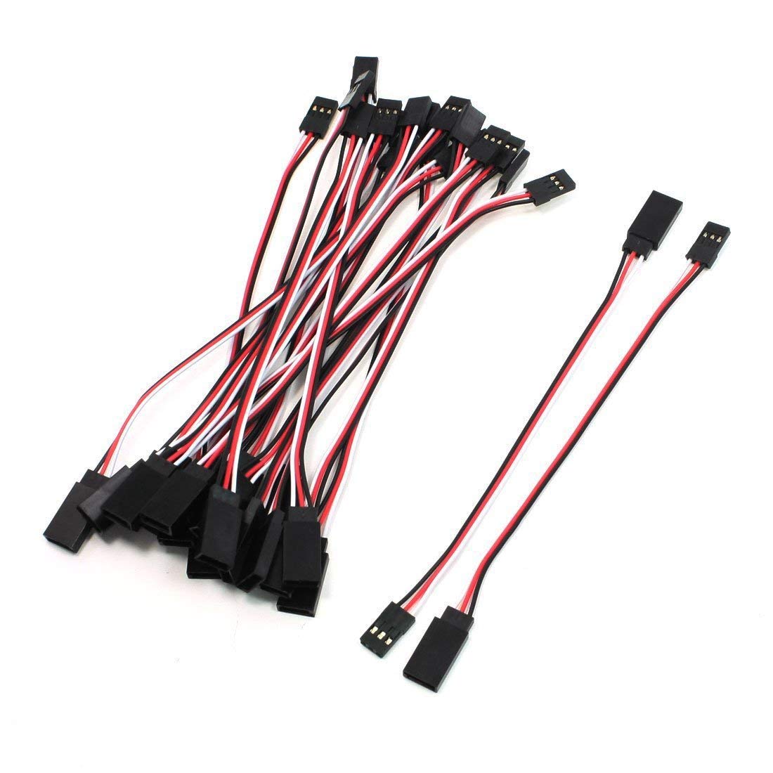 YXQ 150mm Servo Extension Cable 3 Pin Male to Female Lead Wire for RC Airplane(10Pcs)