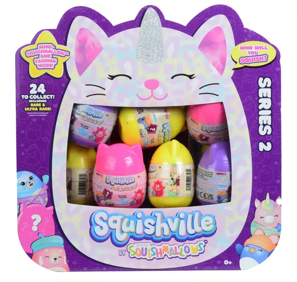 Squishmallows Squishville Mystery Mini Series 2 Plush Assortment Blind Package - Colors And Styles May Vary (3 Pack)