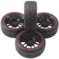 ShareGoo 12mm Hex Wheel Rims & OD 2.59'' Rubber Tires for RC 1/10 On-Road Touring Car
