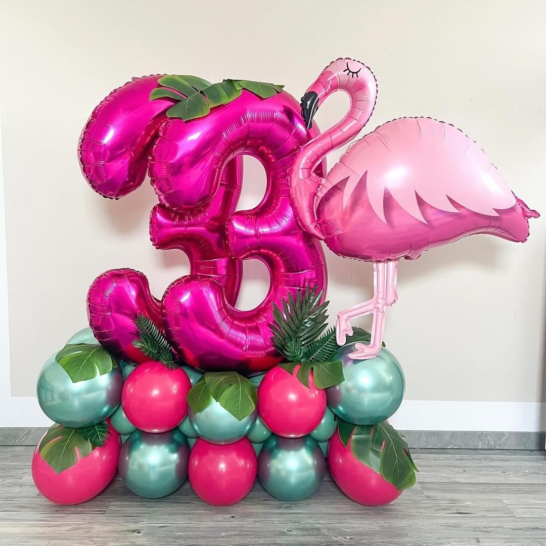 8 Balloon Number Hot Pink 8 Birthday Balloon 40 Inch Foil Mylar Large 8 Balloon Numbers For Birthday Party Anniversary Festival