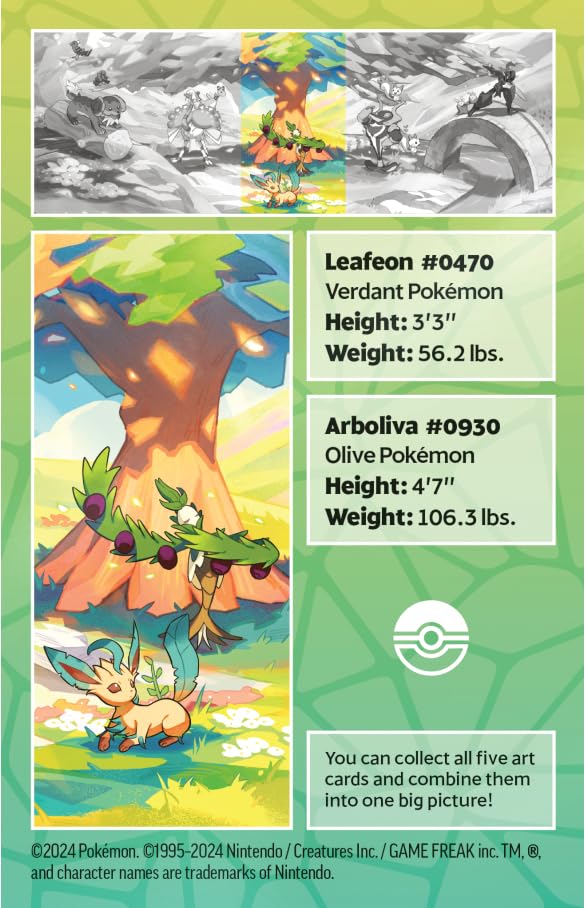 Pok  mon TCG: Vibrant Paldea Mini Tin - Arboliva w/Leafeon