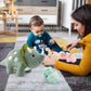 Karister Plush Dinosaur Stuffed Animals Set - Mommy Dinosaur & 3 Babies, 4 Piece Assortment, Multicolor, Soft Polyester