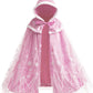 Purfeel Girls Elsa Cape Kids Warm Hooded Cloak Dress Up Princess Cape S 2-3T