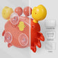 Deejoy Crab Bubble Bath Maker For The Bathtub,Blows Bubbles And Plays 12 Children’S Songs,Sing-Along Bath Bubble Machine Baby, Toddler Kids Toys Makes Great Gifts For 3 Years Girl Boy (Red)