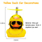 Wonuu Rubber Duck Car Decorations Cute Yellow Duck Car Dashboard Ornaments With Propeller (W-Chicken)