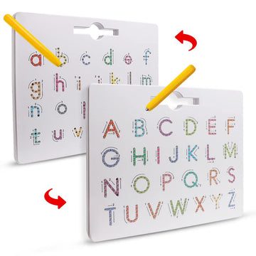 Usatdd Magnetic Letters Practicing Board,Tracing Abc Alphabet Magnet Drawing Board Educational Preschool Practice Learning To Write Toys Montessori Uppercase&Lowercase Gift For Kids Toddlers