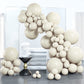 Partywoo White Sand Balloons, 100 Pcs Boho White Balloons Different Sizes Pack Of 18 Inch 12 Inch 10 Inch 5 Inch Sand White Balloons For Balloon Garland Balloon Arch As Party Decorations, White-F12