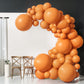 Moxmay 102 Pieces Orange Balloons 18In 12In 10In 5In Different Sizes Party Balloon Kit For Birthday Halloween Christmas Wedding