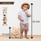 AlpacaNext Soft and Cuddly Baby Alpaca Teddy Bear - 12 inch. enhanced Alpaca Stuffed Animal Handmade on Genuine Alpaka Fur. Cute Bear (12 inches  Beige)