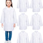 Taiyin 6 Pcs Doctor Coat Costume for Kids Lab Coat Unisex Uniform for Boys Girls Children Nurses Graduation Season Science(S Siz