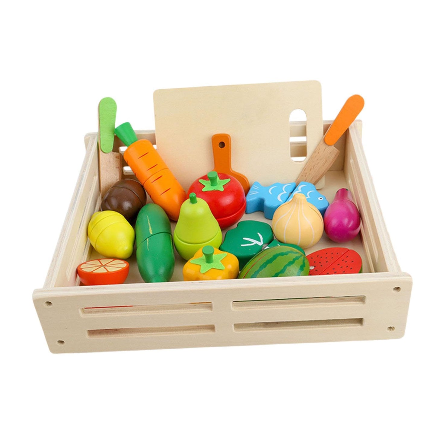 Bnf 17 Pieces Cutting Fruit Vegetables Kitchen Toys For Boys Girls Kids Childrenbaby | Toys For Baby | Developmental Baby Toys1 