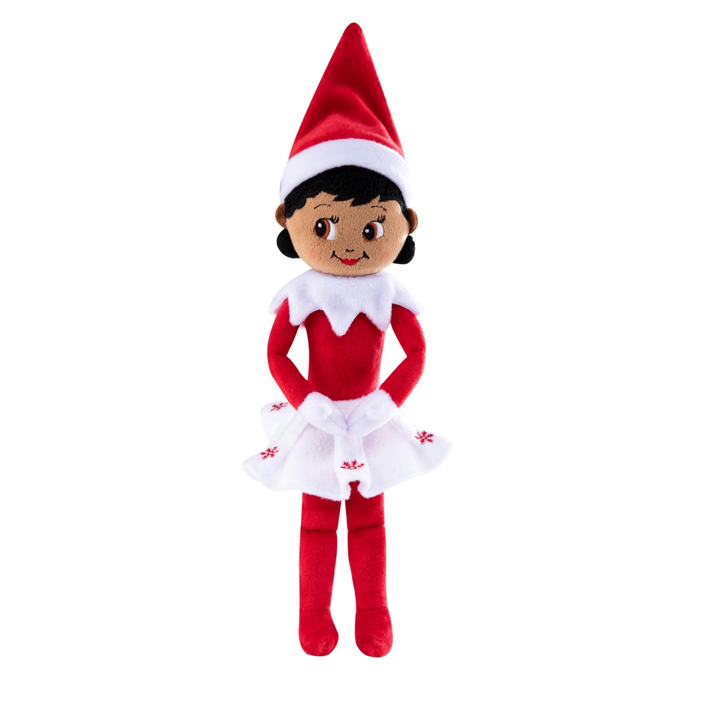 The Elf on the Shelf Plushee Pals Snuggler Girl Dark Skin 12" Plush Toy, Model PPSES