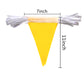 Consummate 100 Feet Yellow Pennant Banners Flags String Hanging Triangle Bunting Flags For Grand Opening,Kids Birthday,Party Dec