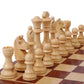 LuckyWish Large Wood Chess Pieces - 4.3 Inch King, Brown, Chess Pieces Only
