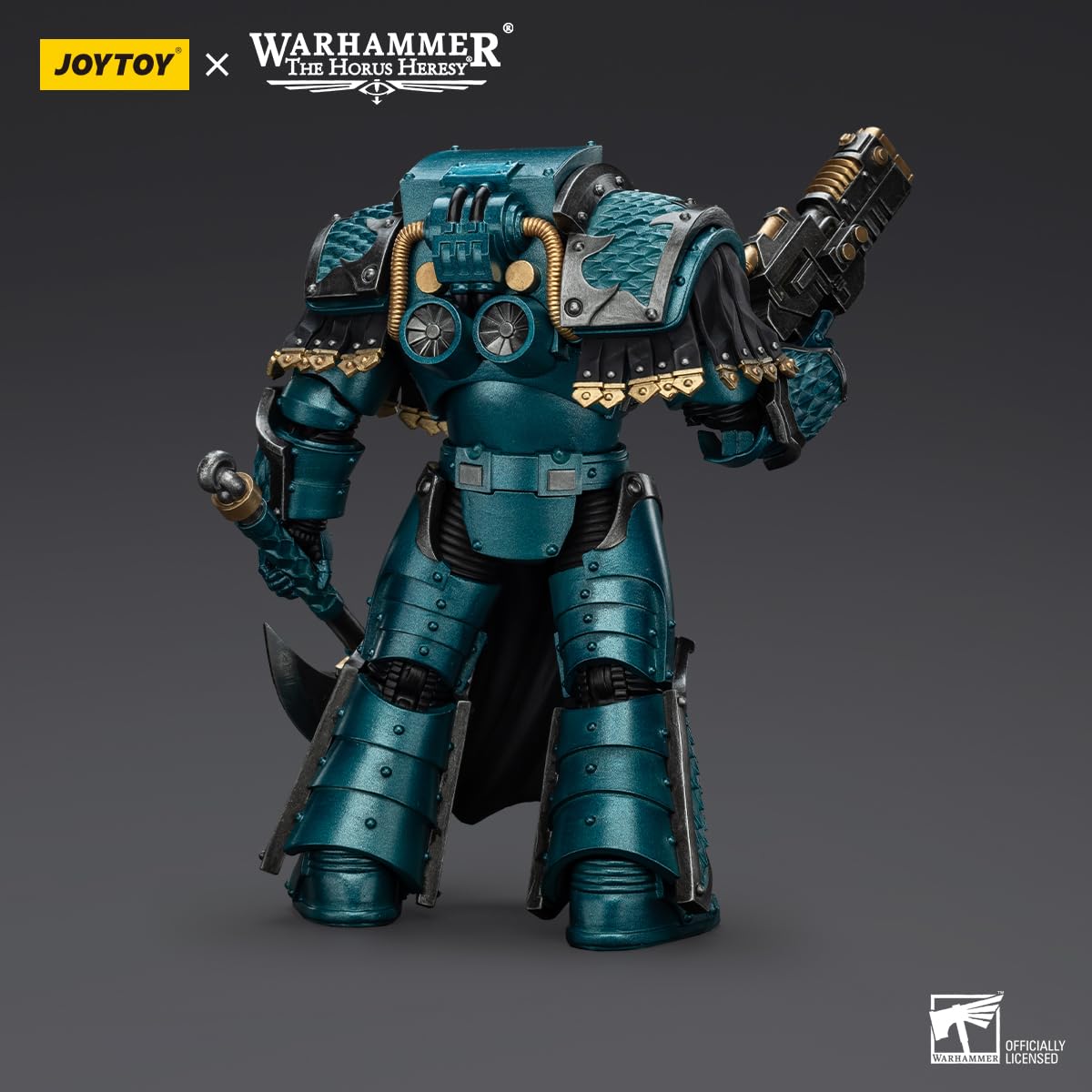 malt-inspiredISE JOYTOY 1/18 Action Figures - Warhammer The Horus Heresy Alpha Legion Lernaean Terminator with Volkite Charger - 5 Classic Character Collectible Age 15 and Above