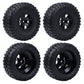 Hobbypark 4-Pack 120mm / 4.7 Inch Outer Diameter Tires & Wheels Foam Inserts 12mm Hex for Traxxas Slash 4x4 2WD BL-2S 1/10 Short
