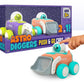 Bloomingo Astro Diggers Stellaris | 2 Space Construction Vehicles | Press & Go Action, Moving Toys | Ages 3+ | Space Themed Toys