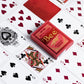 Bee Metalluxe™ Playing Cards - Red Foil Diamond Back, Standard Index