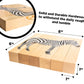 Wooden Animal Chunky Puzzles For Toddlers 2+ Years - Montessori 4 In 1 Safari Animal Block Puzzle Toy