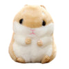 AngelGift Cuddly Hamster Plush Toy Cushion, 4" Khaki, Soft Polypropylene Stuffed Animal for Kids, Ideal Birthday Gift