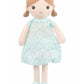 Linzy Personalized 15 Soft Plush Light Blue Emily Rag Doll with Embroidered Name - My First Rag Doll for Girls  Mueca de Trapo Personalizada  Customized Snuggle Toy for Kids